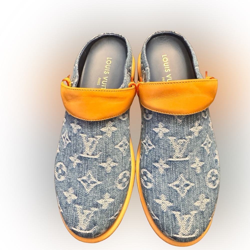 Louis Vuitton Aspen Denim Remix Clog EUC - Picture 8 of 11